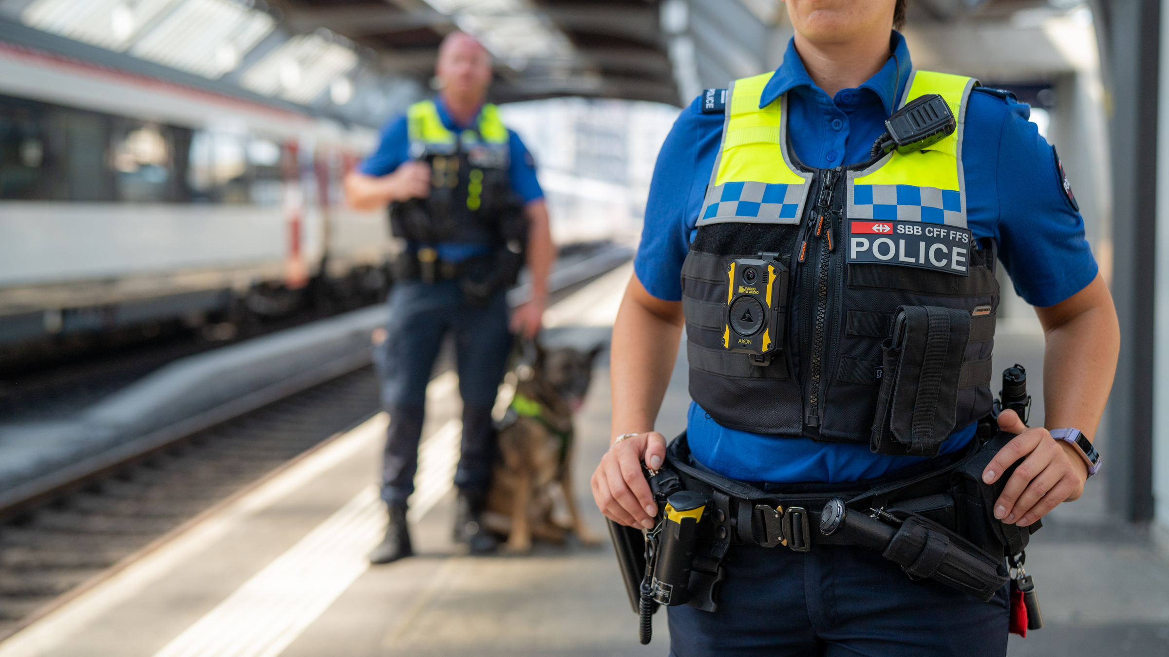 SBB Transportpolizei mit Bodycam