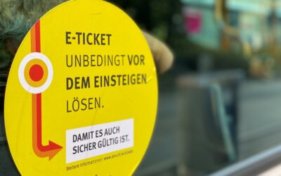 E-Ticket unbedingt vor dem Einsteigen lösen